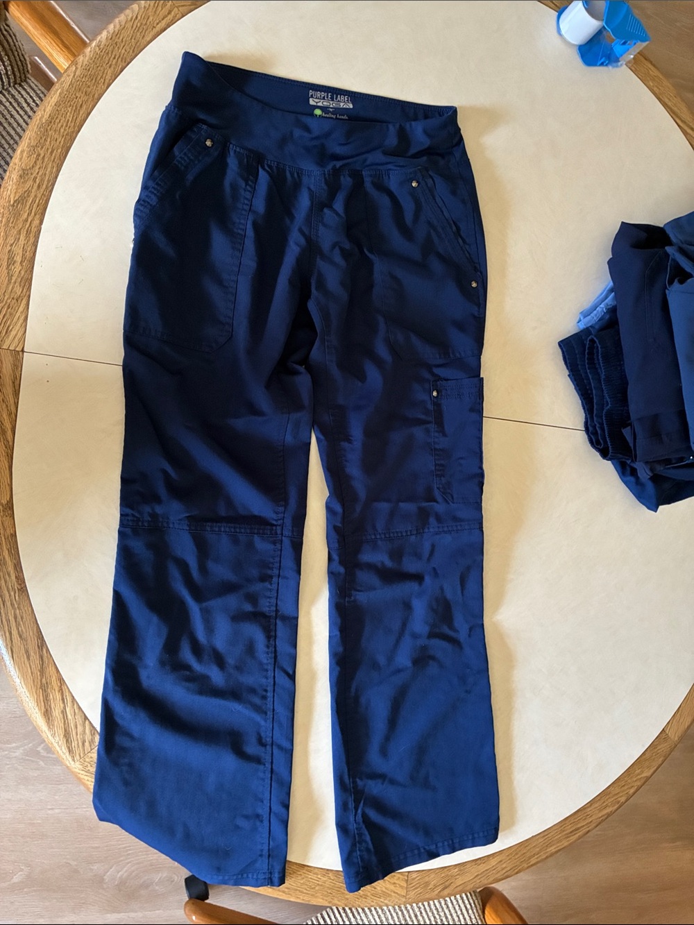 healing hands Navy Blue Medical Scrub Pants
